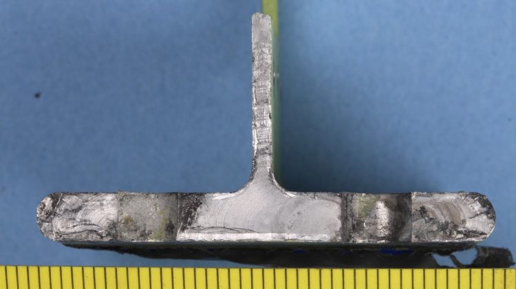 In this April 10 photo taken at the NTSB Materials Laboratory, fracture features consistent with metal fatigue can be seen in the left wing, lower cap of the main wing spar of the Piper PA-28R-201 involved in the fatal, April 4, 2018, crash near Daytona Beach, Florida.
NTSB Photo