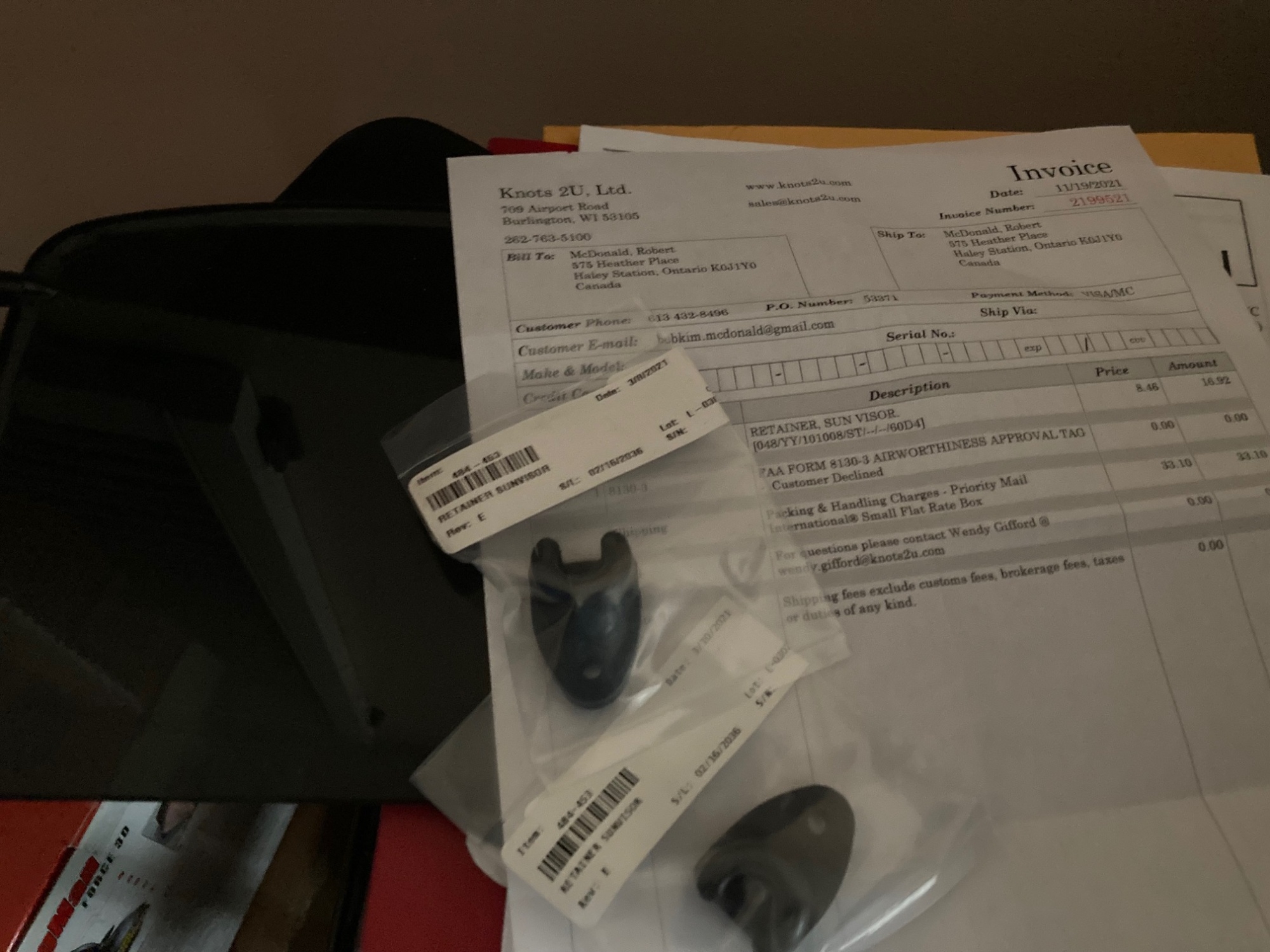 Visor Centre Mount Hardware — Piper Forum