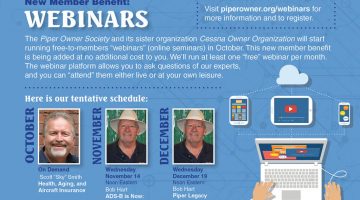 Piper Owner Society Launches Members-Only Webinars