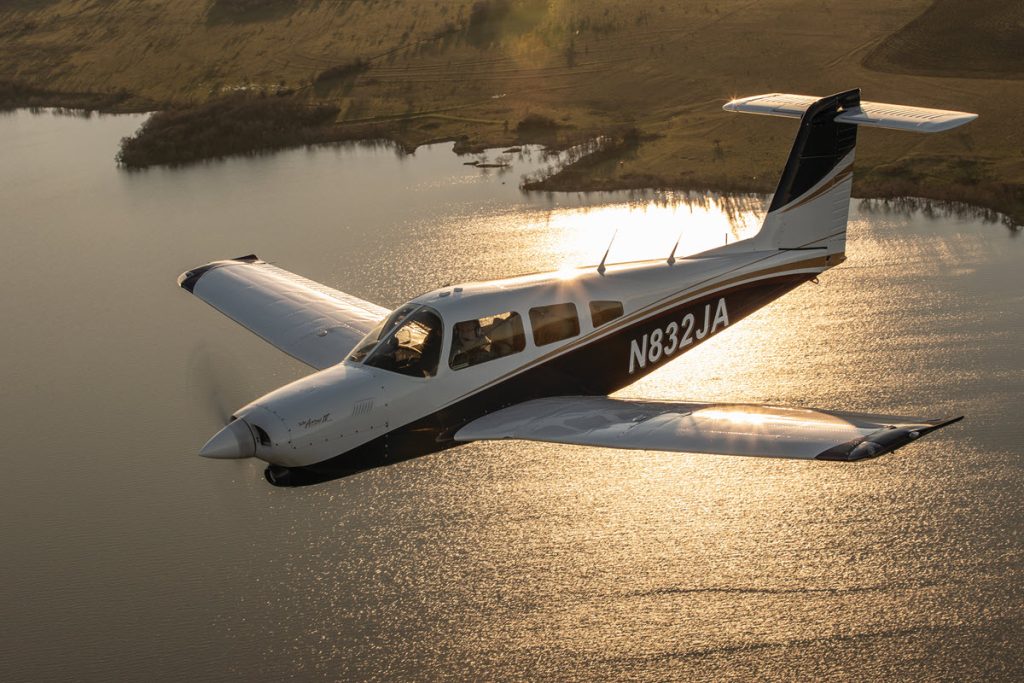 turbo arrow IV in flight
