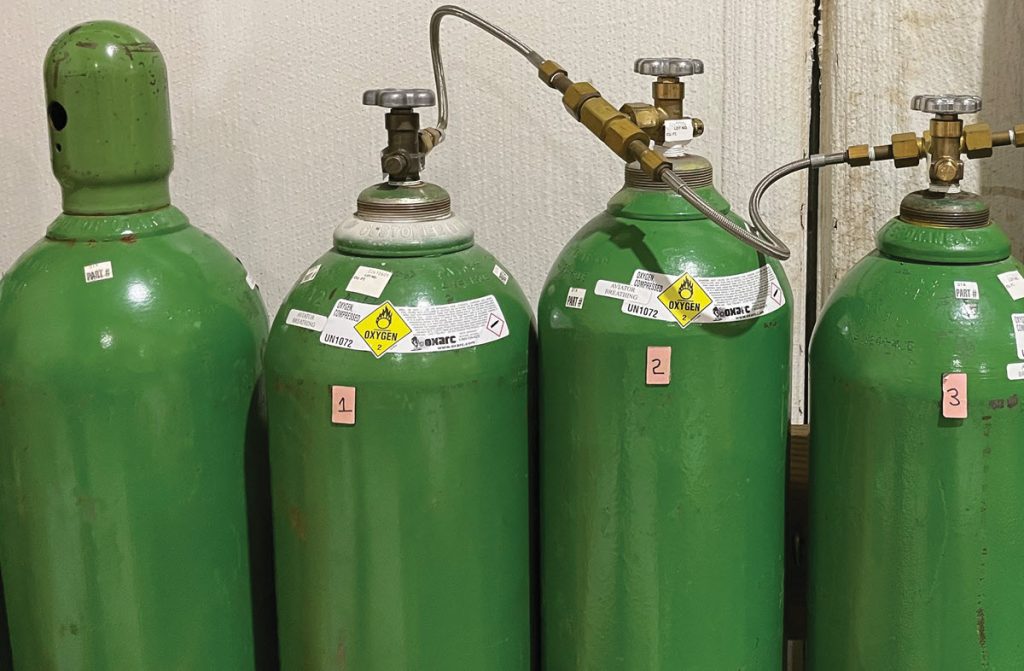 oxygen tanks
